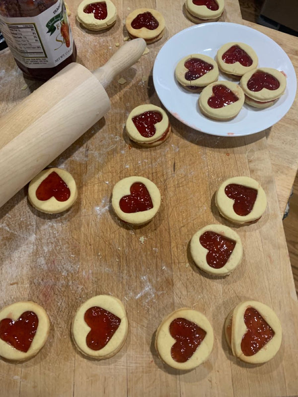 Jam topped Cookies